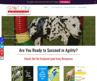 Spotonagility.com(Dog Agility Training at Spot On Agility) Screenshot