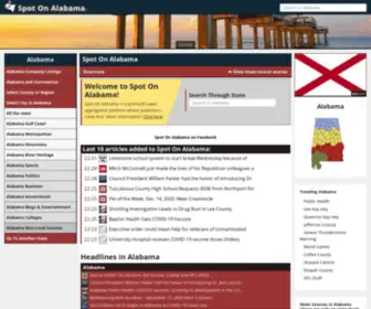 Spotonalabama.com(Spot On Alabama) Screenshot