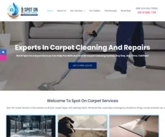 Spotoncarpetservices.com.au(Spot On Carpet Services) Screenshot