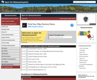 Spotonmassachusetts.com(Spot On Massachusetts) Screenshot