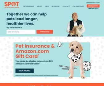 Spotpetins.com(Pet Health Insurance) Screenshot