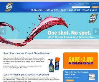 Spotshot.com(Spot Shot Instant Carpet Stain Remover and Odor Eliminator) Screenshot