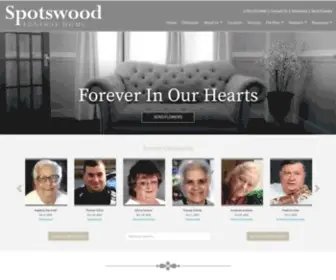 Spotswoodfuneralhome.com(Spotswood Funeral Home) Screenshot