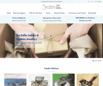 Spottens.com(Contemporary crafts Irish paintings Fine Art unique silver jewellery) Screenshot