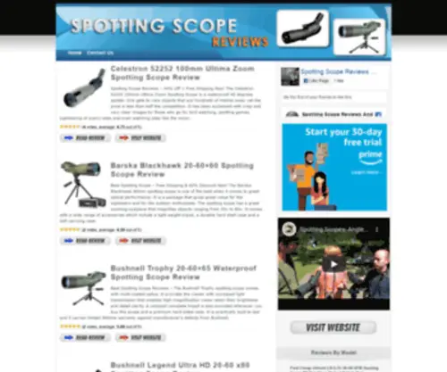 Spottingscopereviewsx.com(Best Spotting Scope Reviews) Screenshot