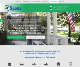 Spotts4Insurance.com(Insurance Agency in Wyomissing) Screenshot