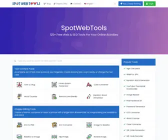 Spotwebtools.com(SpotWebTools) Screenshot