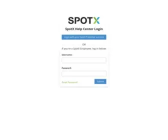 SpotXhelp.tv(SpotX Help Center for Publishers) Screenshot