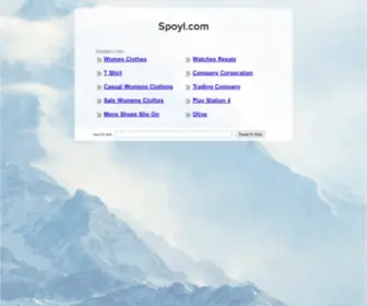 Spoyl.com(The Leading Spoil Site on the Net) Screenshot