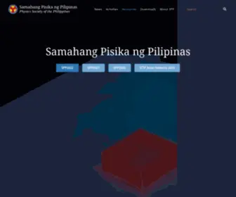 SPP-Online.org(Website of the Samahang Pisika ng Pilipinas) Screenshot