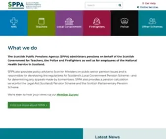 Sppa.gov.uk(Scottish Public Pensions Agency) Screenshot