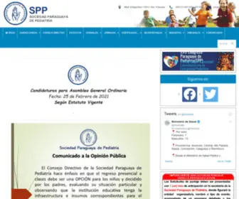 SPP.org.py(Sociedad Paraguaya de Pediatría) Screenshot