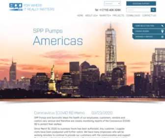 SPppumpsusa.com(SPP Pumps) Screenshot