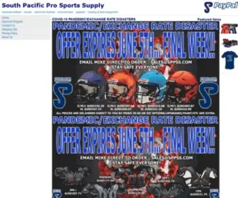 SPPSS.com(South Pacific Pro Sports Supply) Screenshot