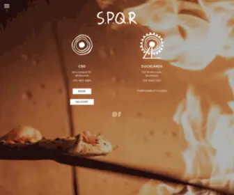 SPQrpizzeria.com(SPQR Pizzeria) Screenshot