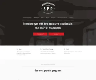 SPR-Athletefactory.com(Premium Gym & Martial Arts) Screenshot