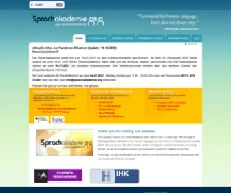 Sprachakademie.org(Deutschkurse) Screenshot