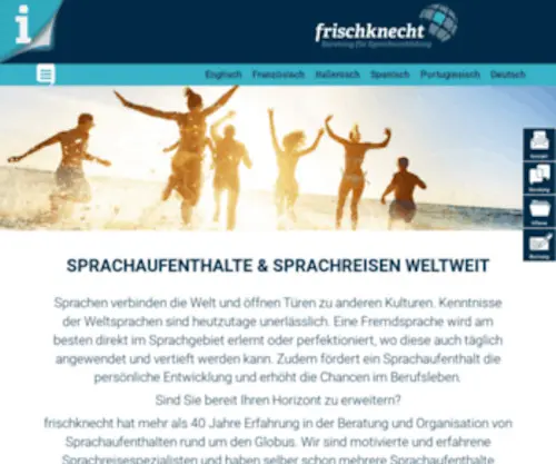 Sprachaufenthalte.ch(Sprachaufenthalt & Sprachreisen weltweit) Screenshot