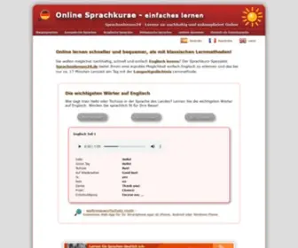 Sprache-Lernen-24.de(Sprachenlernen24 Online Sprachkurs) Screenshot