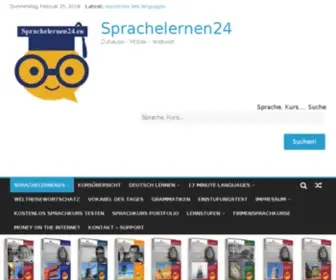 Sprachelernen24.eu(Multimediale Sprachkurse Vokabeltrainer und Digitale Wörterbücher Günstige Preise) Screenshot