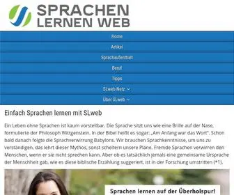 Sprachen-Lernen-Web.com(Sprachen lernen) Screenshot