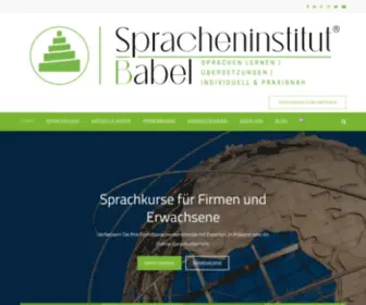 Spracheninstitut-Babel.de(Neue Sprachen lernen bei) Screenshot