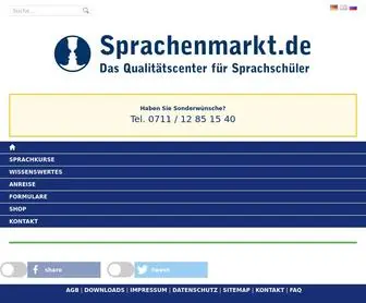 Sprachenmarkt.de(Ihr Partner rund um Sprachen) Screenshot