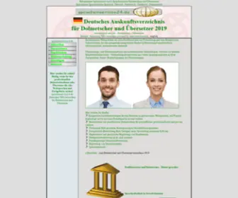Sprachenservice24.de(Sprachenservice24 Verzeichnis 2013 Uebersetzer Dolmetscher alle Sprachen multilingual) Screenshot