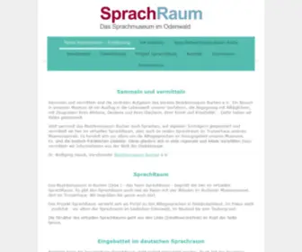 Sprachraum.de(Bezirksmuseum Buchen (Odw.)) Screenshot