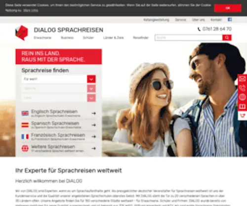 Sprachreise-Ratgeber.de(Sprachreisen weltweit für Erwachsene & Schüler von DIALOG) Screenshot