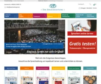 SprachZeitungen.de(Sprachen lernen mit dem Original) Screenshot