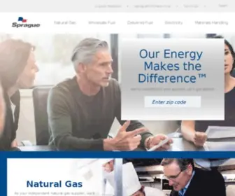 Spragueenergy.com(Our Energy Makes the Difference) Screenshot