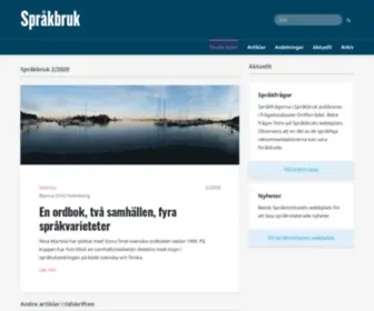 Sprakbruk.fi(Första sidan) Screenshot