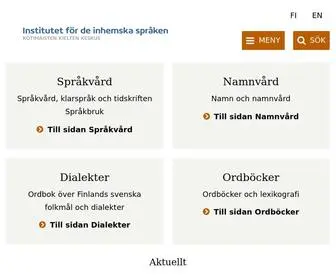Sprakinstitutet.fi(Institutet) Screenshot