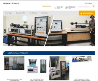 Spranktronics.com(Displacement transducer) Screenshot