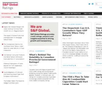 Spratings.com(S&P Global Ratings) Screenshot