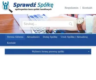 Sprawdz-Spolke.pl(Sprawdź Opinie O Spółce) Screenshot