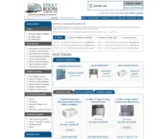 Sprayboothsupplies.com(Spray Booth Supplies & Powder Coating Equipment) Screenshot