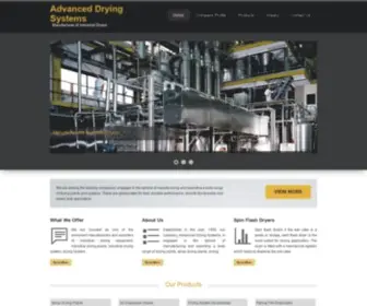 Spraydryerindia.com(Advanced Drying Systems) Screenshot