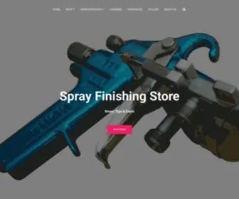 SprayfinishingStore.com(News, Tips and Deals) Screenshot