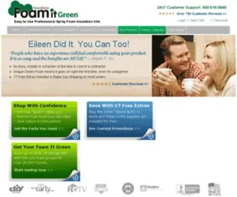 Sprayfoamdirect.com(Foam it Green DIY Spray Foam Insulation Kits) Screenshot