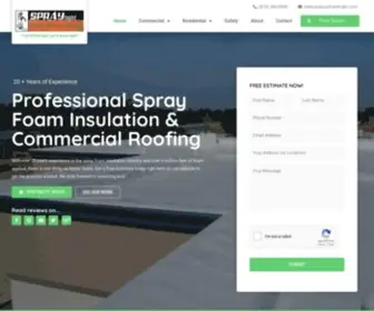 Sprayfoamtight.com(Spraytight Inc) Screenshot