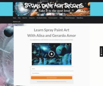 Spraypaintartsecrets.com(Spray Paint Art Secrets Spray Paint Art Secerets) Screenshot