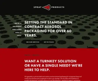 Sprayproducts.com(Aerosol Packaging and Aerosol Filling Company) Screenshot