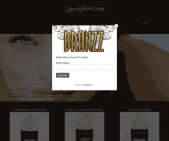 Spraytan.com(Best Spray Tan Solution) Screenshot