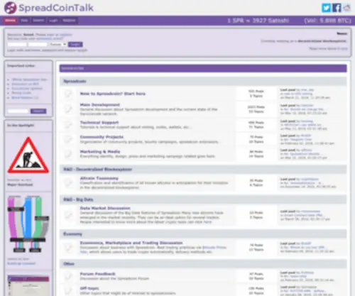 Spreadcointalk.org(Spreadcointalk) Screenshot