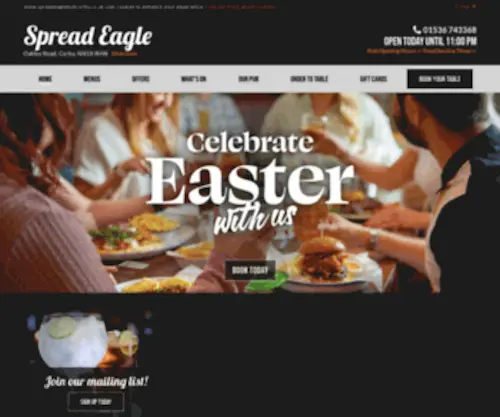 Spreadeaglepubcorby.co.uk(Stretched out in extensive grounds) Screenshot