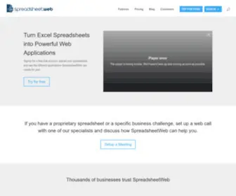 Spreadsheetweb.com(Spreadsheetweb) Screenshot