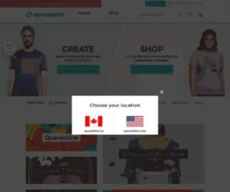 Spreadshirt.ca(Custom T) Screenshot