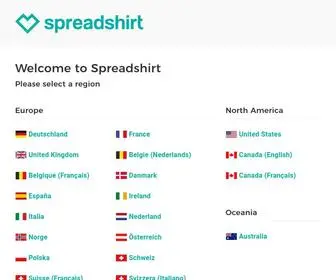 Spreadshirt.net(Spreadshirt international) Screenshot